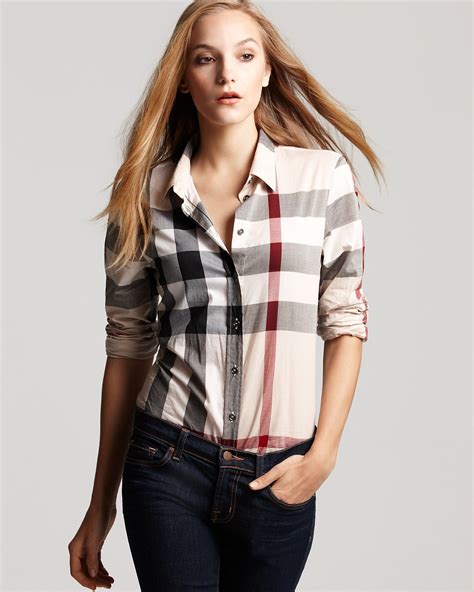 burberry girls top|Burberry button down women's.